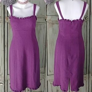 Nanette Lepore fit Flair purple dress